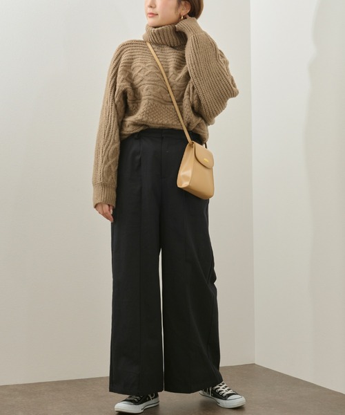 Ambre Neige（アンブルネージュ）の「ミニショルダーバック／【WEB/EC限定商品】（ショルダーバッグ・レディース・ブラック/ダークブラウン/アイボリー/ライトブラウン/ダークブラウン系1・FREE）」の11枚目の写真