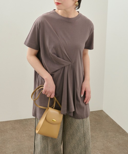 Ambre Neige（アンブルネージュ）の「ミニショルダーバック／【WEB/EC限定商品】（ショルダーバッグ・レディース・ブラック/ダークブラウン/アイボリー/ライトブラウン/ダークブラウン系1・FREE）」の12枚目の写真