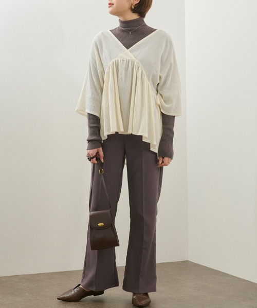 Ambre Neige（アンブルネージュ）の「ミニショルダーバック／【WEB/EC限定商品】（ショルダーバッグ・レディース・ブラック/ダークブラウン/アイボリー/ライトブラウン/ダークブラウン系1・FREE）」の9枚目の写真