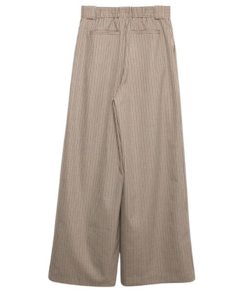 CREDONA（クレドナ）の「チェックワイドPT（その他パンツ・レディース・ベージュ・SMALL/MEDIUM）」の5枚目の写真