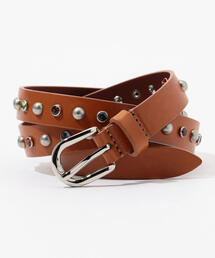 ISABEL MARANT KERRIA レザースタッズベルト