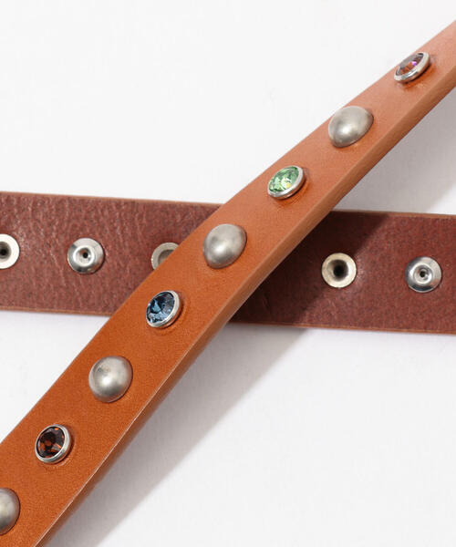 ISABEL MARANT（イザベルマラン）の「ISABEL MARANT KERRIA レザースタッズベルト（ベルト・レディース・ベージュ・M）」の5枚目の写真