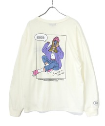 Beno | ポップ イラスト プリント ルーズシルエット ロングスリーブTEE ロンT 【EVERYDAY】(Tシャツ/カットソー)