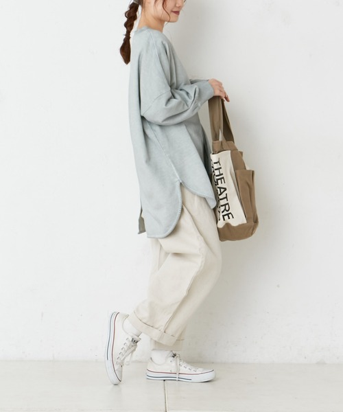 PUAL CE CIN（ピュアルセシン）の「綿麻タックパンツ（その他パンツ・レディース・オフホワイト/ナチュラル/チャコールグレー・FREE）」の12枚目の写真