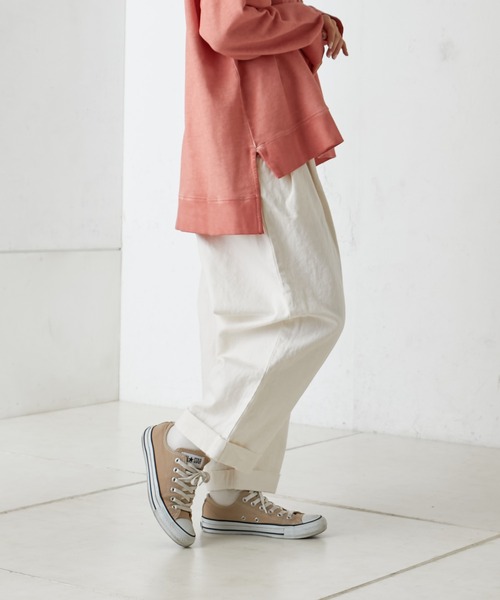 PUAL CE CIN（ピュアルセシン）の「綿麻タックパンツ（その他パンツ・レディース・オフホワイト/ナチュラル/チャコールグレー・FREE）」の18枚目の写真