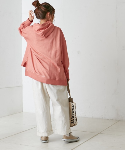 PUAL CE CIN（ピュアルセシン）の「綿麻タックパンツ（その他パンツ・レディース・オフホワイト/ナチュラル/チャコールグレー・FREE）」の22枚目の写真