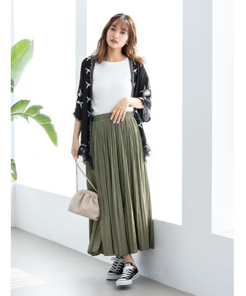 fifth(フィフス)の「スクエアネック五分袖リブニット(ニット/セーター・レディース・ライトグリーン/ホワイト/ラベンダー・MEDIUM)」の9枚目の写真