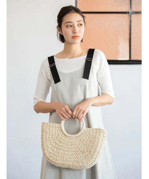 fifth(フィフス)の「スクエアネック五分袖リブニット(ニット/セーター・レディース・ライトグリーン/ホワイト/ラベンダー・MEDIUM)」の21枚目の写真