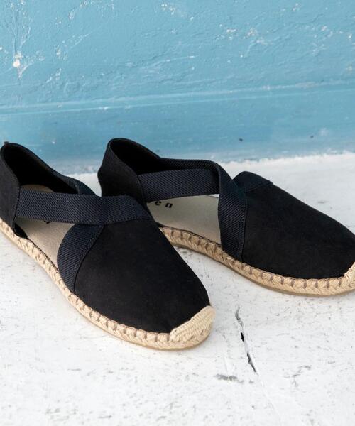 coen（コーエン）の「§クロスゴムフラットエスパドリーユ（サンダル・レディース・ブラウン/ブラック/ダークグリーン・SMALL/MEDIUM/LARGE）」の18枚目の写真