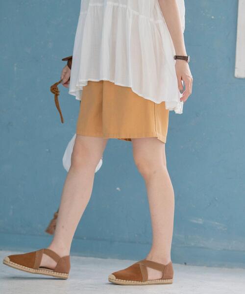 coen（コーエン）の「§クロスゴムフラットエスパドリーユ（サンダル・レディース・ブラウン/ブラック/ダークグリーン・SMALL/MEDIUM/LARGE）」の8枚目の写真