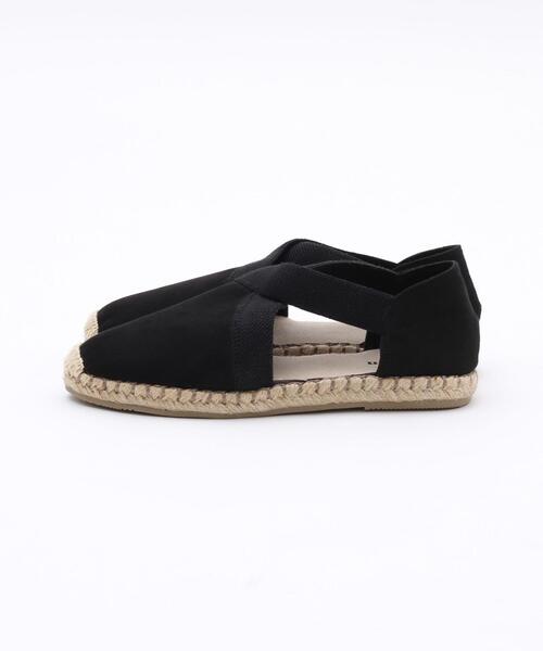 coen（コーエン）の「§クロスゴムフラットエスパドリーユ（サンダル・レディース・ブラウン/ブラック/ダークグリーン・SMALL/MEDIUM/LARGE）」の9枚目の写真