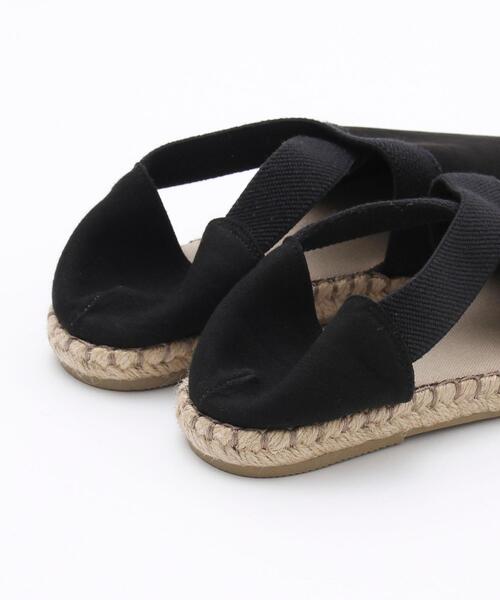 coen（コーエン）の「§クロスゴムフラットエスパドリーユ（サンダル・レディース・ブラウン/ブラック/ダークグリーン・SMALL/MEDIUM/LARGE）」の12枚目の写真