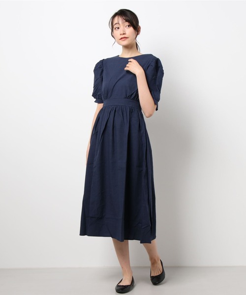ABITOKYO(アビトーキョー)の「バックコンシャススリーブワンピース(ワンピース・レディース・ホワイト/ブラック/イエロー/ライトブルー/ライトパープル/ネイビー/グリーン/オレンジ/カーキ/チャコールグレー/ブルーグリーン・FREE)」の7枚目の写真