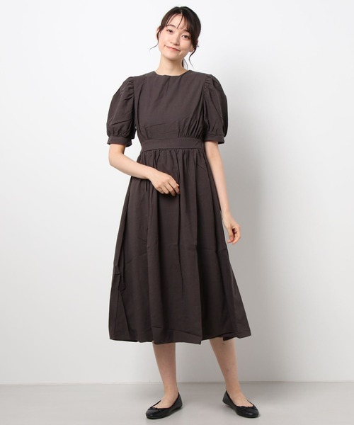 ABITOKYO(アビトーキョー)の「バックコンシャススリーブワンピース(ワンピース・レディース・ホワイト/ブラック/イエロー/ライトブルー/ライトパープル/ネイビー/グリーン/オレンジ/カーキ/チャコールグレー/ブルーグリーン・FREE)」の15枚目の写真