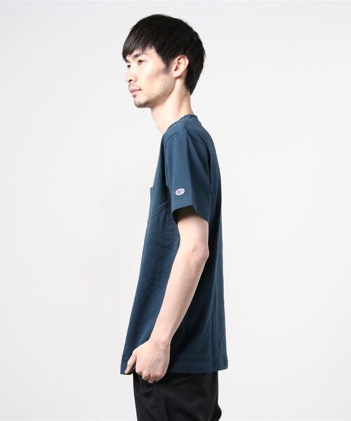 Champion(チャンピオン)の「CHAMPION SHORT SLEEVE T-SHIRT (チャンピオン ショートスリーブTシャツ)(4colors)(C3-M349)(Tシャツ/カットソー・メンズ・ホワイト/ブラック/ネイビー/グレー・S/M/L/XL)」の5枚目の写真