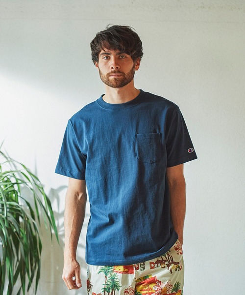 Champion(チャンピオン)の「CHAMPION SHORT SLEEVE T-SHIRT (チャンピオン ショートスリーブTシャツ)(4colors)(C3-M349)(Tシャツ/カットソー・メンズ・ホワイト/ブラック/ネイビー/グレー・S/M/L/XL)」の4枚目の写真