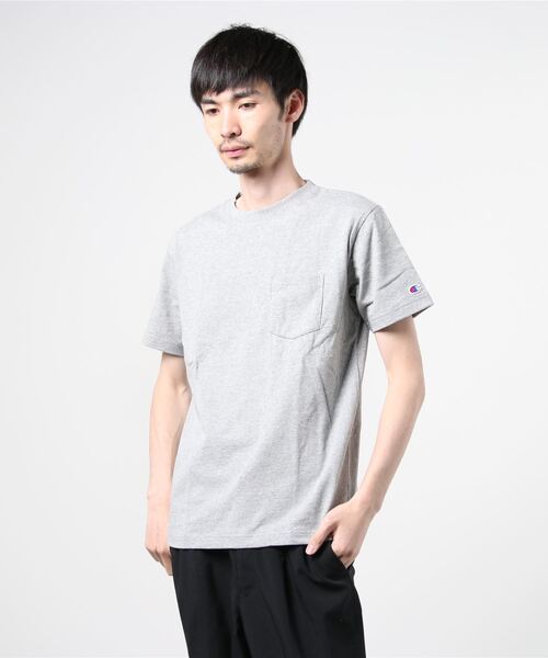 Champion(チャンピオン)の「CHAMPION SHORT SLEEVE T-SHIRT (チャンピオン ショートスリーブTシャツ)(4colors)(C3-M349)(Tシャツ/カットソー・メンズ・ホワイト/ブラック/ネイビー/グレー・S/M/L/XL)」の7枚目の写真