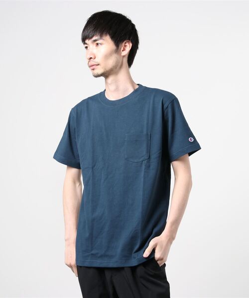 Champion(チャンピオン)の「CHAMPION SHORT SLEEVE T-SHIRT (チャンピオン ショートスリーブTシャツ)(4colors)(C3-M349)(Tシャツ/カットソー・メンズ・ホワイト/ブラック/ネイビー/グレー・S/M/L/XL)」の9枚目の写真