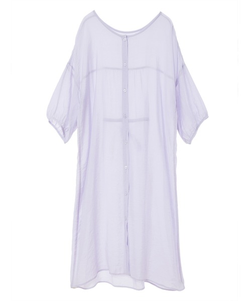 fifth（フィフス）の「ロングシアーシャツ（シャツ/ブラウス・レディース・ラベンダー/グレイッシュベージュ/オレンジ/グリーン/ブラック・MEDIUM）」の19枚目の写真