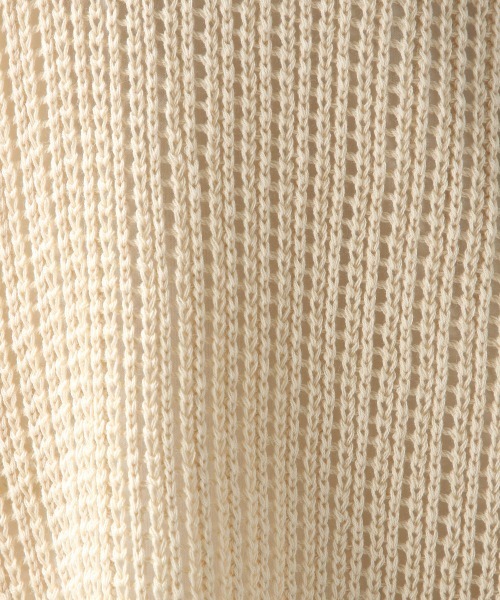 RAGEBLUE（レイジブルー）の「サイドリボンローゲージサマーニットベスト/948039（ベスト・レディース・オフホワイト/ブラック・FREE）」の9枚目の写真