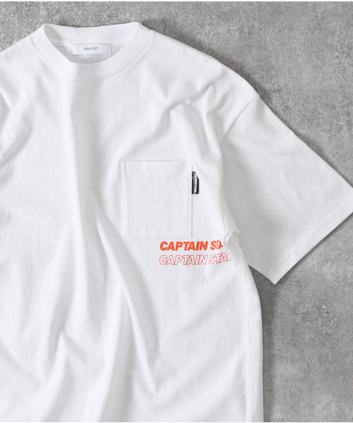 CAPTAIN STAG（キャプテンスタッグ）の「【CAPTAIN STAG / キャプテンスタッグ】 logo Tシャツ（Tシャツ/カットソー・メンズ・ホワイト/ブラック・MEDIUM/LARGE）」の2枚目の写真