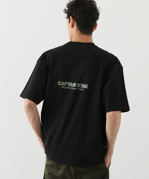 CAPTAIN STAG（キャプテンスタッグ）の「【CAPTAIN STAG / キャプテンスタッグ】 logo Tシャツ（Tシャツ/カットソー・メンズ・ホワイト/ブラック・MEDIUM/LARGE）」の22枚目の写真