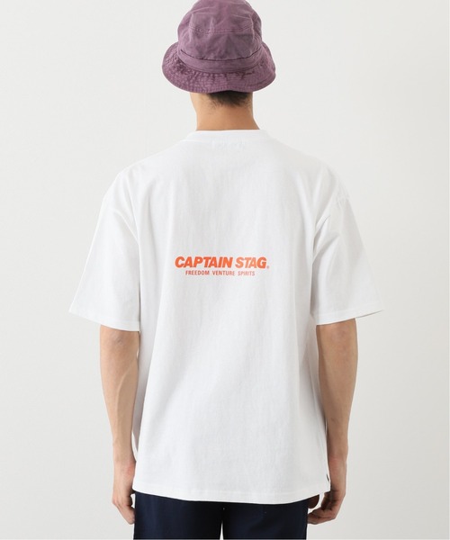 CAPTAIN STAG（キャプテンスタッグ）の「【CAPTAIN STAG / キャプテンスタッグ】 logo Tシャツ（Tシャツ/カットソー・メンズ・ホワイト/ブラック・MEDIUM/LARGE）」の6枚目の写真