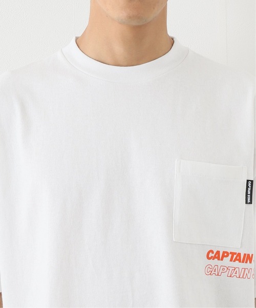 CAPTAIN STAG（キャプテンスタッグ）の「【CAPTAIN STAG / キャプテンスタッグ】 logo Tシャツ（Tシャツ/カットソー・メンズ・ホワイト/ブラック・MEDIUM/LARGE）」の7枚目の写真