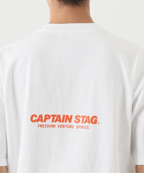 CAPTAIN STAG（キャプテンスタッグ）の「【CAPTAIN STAG / キャプテンスタッグ】 logo Tシャツ（Tシャツ/カットソー・メンズ・ホワイト/ブラック・MEDIUM/LARGE）」の8枚目の写真