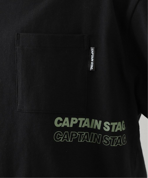 CAPTAIN STAG（キャプテンスタッグ）の「【CAPTAIN STAG / キャプテンスタッグ】 logo Tシャツ（Tシャツ/カットソー・メンズ・ホワイト/ブラック・MEDIUM/LARGE）」の11枚目の写真