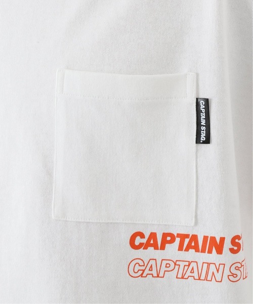 CAPTAIN STAG（キャプテンスタッグ）の「【CAPTAIN STAG / キャプテンスタッグ】 logo Tシャツ（Tシャツ/カットソー・メンズ・ホワイト/ブラック・MEDIUM/LARGE）」の12枚目の写真