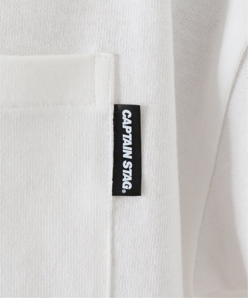 CAPTAIN STAG（キャプテンスタッグ）の「【CAPTAIN STAG / キャプテンスタッグ】 logo Tシャツ（Tシャツ/カットソー・メンズ・ホワイト/ブラック・MEDIUM/LARGE）」の14枚目の写真