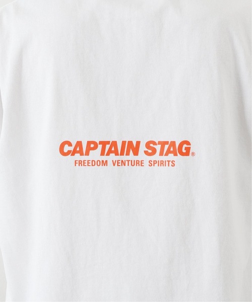 CAPTAIN STAG（キャプテンスタッグ）の「【CAPTAIN STAG / キャプテンスタッグ】 logo Tシャツ（Tシャツ/カットソー・メンズ・ホワイト/ブラック・MEDIUM/LARGE）」の16枚目の写真