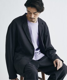 【ジャケット+パンツ＋シャツ3点SET】【DADS / ダッズ】ライトポリエステル サマーセットアップ /7WAY 1WEEKの着こなし対応/テーラードジャケット/バンドカラーシャツ/バルーンパンツ/オーバーサイズ