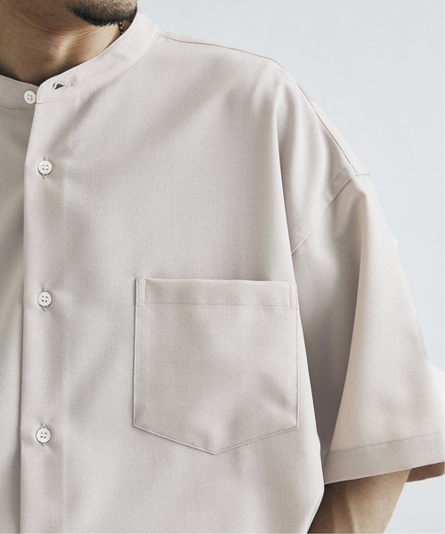 JOURNAL STANDARD（ジャーナルスタンダード）の「【ジャケット+パンツ＋シャツ3点SET】【DADS / ダッズ】ライトポリエステル サマーセットアップ /7WAY 1WEEKの着こなし対応/テーラードジャケット/バンドカラーシャツ/バルーンパンツ/オーバーサイズ（セットアップ・メンズ・ベージュ/キャメル/ブラック・LARGE/SMALL/MEDIUM）」の9枚目の写真