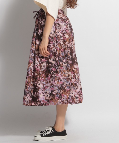 ichi（イチ）の「【ichi(イチ)】ペイントフラワー柄スカート（スカート・レディース・ピンク/ブルー・FREE）」の12枚目の写真