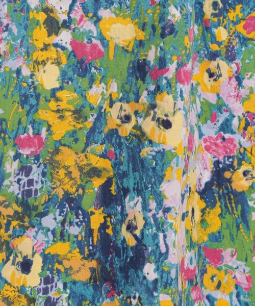 ichi（イチ）の「【ichi(イチ)】ペイントフラワー柄スカート（スカート・レディース・ピンク/ブルー・FREE）」の7枚目の写真