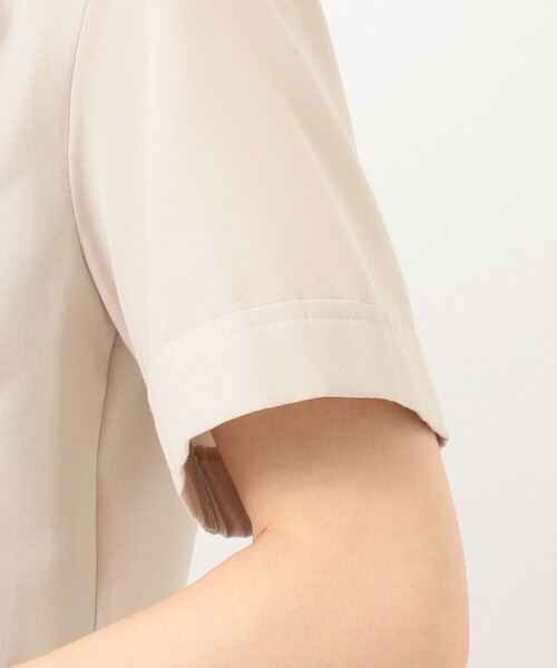 J.PRESS Ladies(J.プレス レディス)の「【洗える】トリアセテートコットン ライトタンブラー ブラウス (シャツ/ブラウス・レディース・ブラウン系/ベージュ系/スモーキーグリーン系・XS)」の8枚目の写真