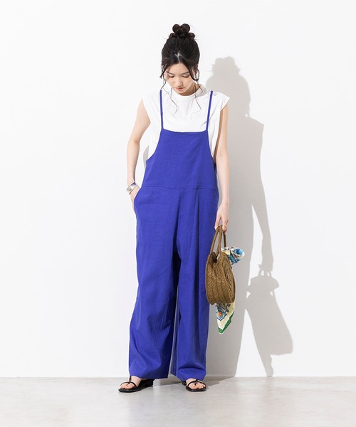 hunch（ハンチ）の「【WEB限定/別注】フレンチリネン サロペット