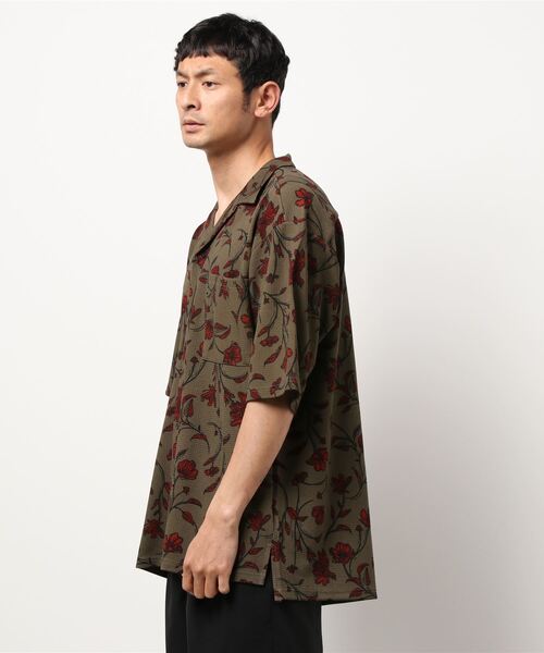 JUNRED(ジュンレッド)の「ウェーブワッフルオープンカラーシャツ(シャツ/ブラウス・メンズ・ブラウン/ブルー/ブラック系その他/ベージュ・LL/L/M)」の5枚目の写真