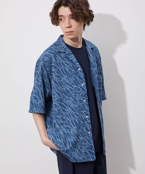 JUNRED(ジュンレッド)の「ウェーブワッフルオープンカラーシャツ(シャツ/ブラウス・メンズ・ブラウン/ブルー/ブラック系その他/ベージュ・LL/L/M)」の20枚目の写真