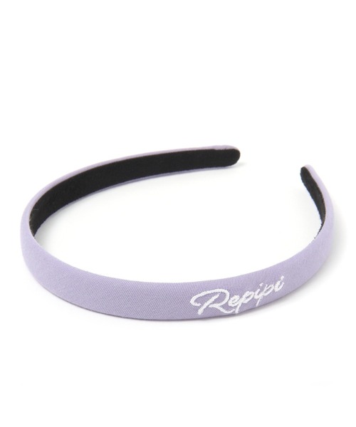 repipi armario（レピピ アルマリオ）の「ホソハバロゴカチューシャ（カチューシャ・キッズ・ラベンダー/ブラック/サックスブルー/ミント/グレー/グリーン/ベージュ/ダークブラウン・FREE）」の8枚目の写真