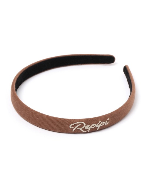 repipi armario（レピピ アルマリオ）の「ホソハバロゴカチューシャ（カチューシャ・キッズ・ラベンダー/ブラック/サックスブルー/ミント/グレー/グリーン/ベージュ/ダークブラウン・FREE）」の4枚目の写真