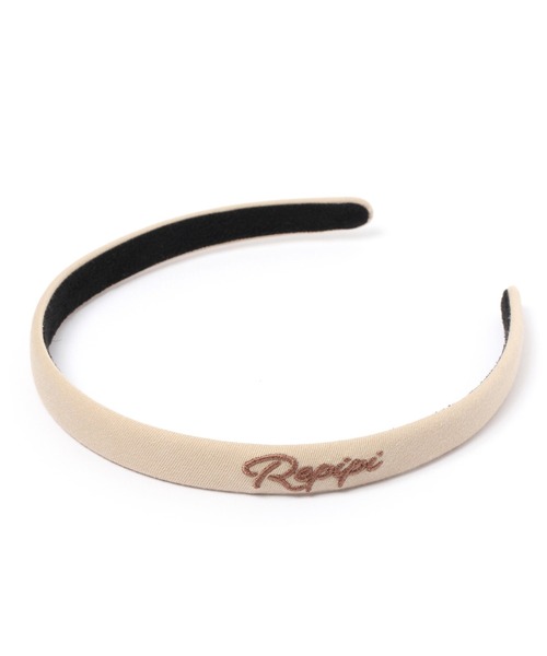 repipi armario（レピピ アルマリオ）の「ホソハバロゴカチューシャ（カチューシャ・キッズ・ラベンダー/ブラック/サックスブルー/ミント/グレー/グリーン/ベージュ/ダークブラウン・FREE）」の5枚目の写真