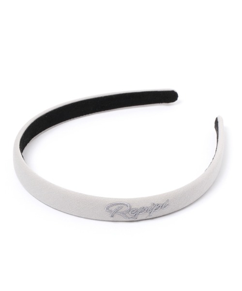 repipi armario（レピピ アルマリオ）の「ホソハバロゴカチューシャ（カチューシャ・キッズ・ラベンダー/ブラック/サックスブルー/ミント/グレー/グリーン/ベージュ/ダークブラウン・FREE）」の3枚目の写真