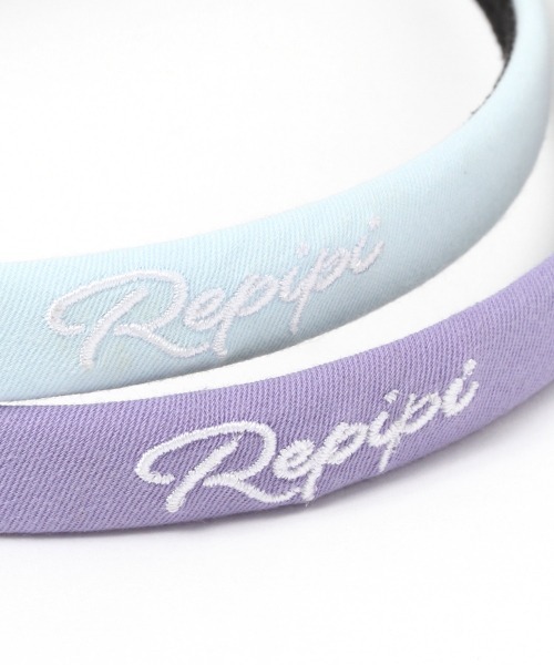 repipi armario（レピピ アルマリオ）の「ホソハバロゴカチューシャ（カチューシャ・キッズ・ラベンダー/ブラック/サックスブルー/ミント/グレー/グリーン/ベージュ/ダークブラウン・FREE）」の10枚目の写真