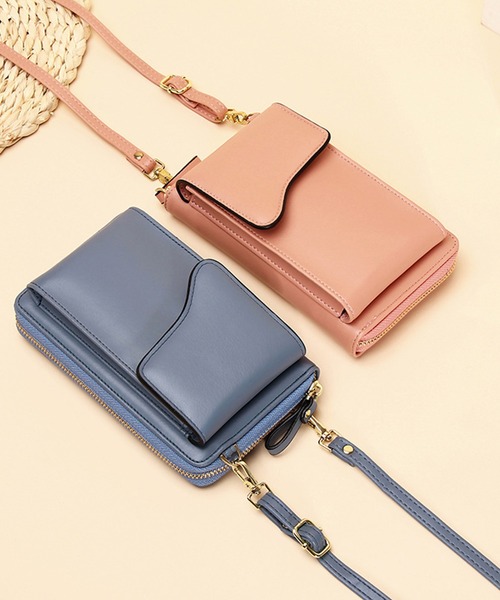 LA VORAGINE(ラ ヴォラジネ)の「ミニお財布ショルダーバッグ/スマホ入れ(ショルダーバッグ・レディース・ブラック/ピンク/ブルーグレー/ベージュ/レッド/イエロー・FREE)」の8枚目の写真