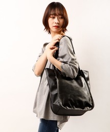 RUCCHE シボソフトPUベルトトートバッグ