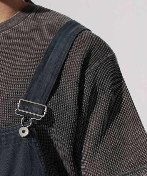 URBAN ISLAND SOCIETY（アーバンアイランドソサエティ）の「【oblekt×URBAN ISLAND SOCIETY】OVERALLオーバーオール（サロペット/オーバーオール・メンズ・ネイビー/オフホワイト・MEDIUM/LARGE）」の11枚目の写真
