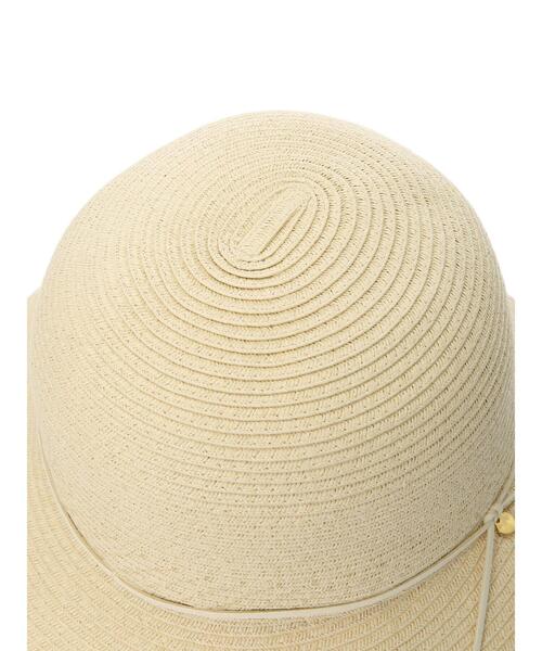 Green　Parks（グリーンパークス）の「・ペーパーハット＊（ハット・レディース・ブラック/ベージュ/ブラウン/キャメル・FREE）」の12枚目の写真